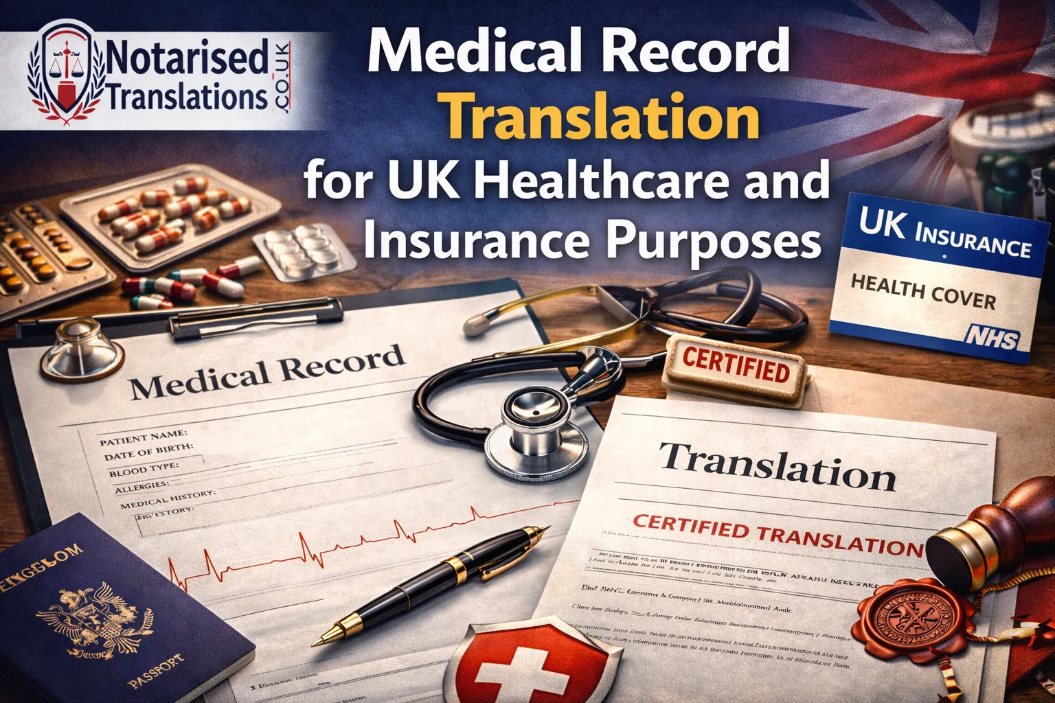 Medical Record Translation for UK Healthcare and Insurance Purposes