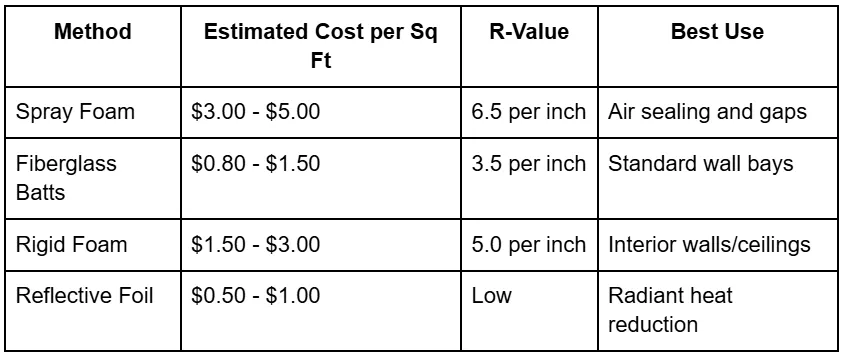 Pole Barn Insulation Cost Estimates for Oak Lawn ,IL Commercial Buildings