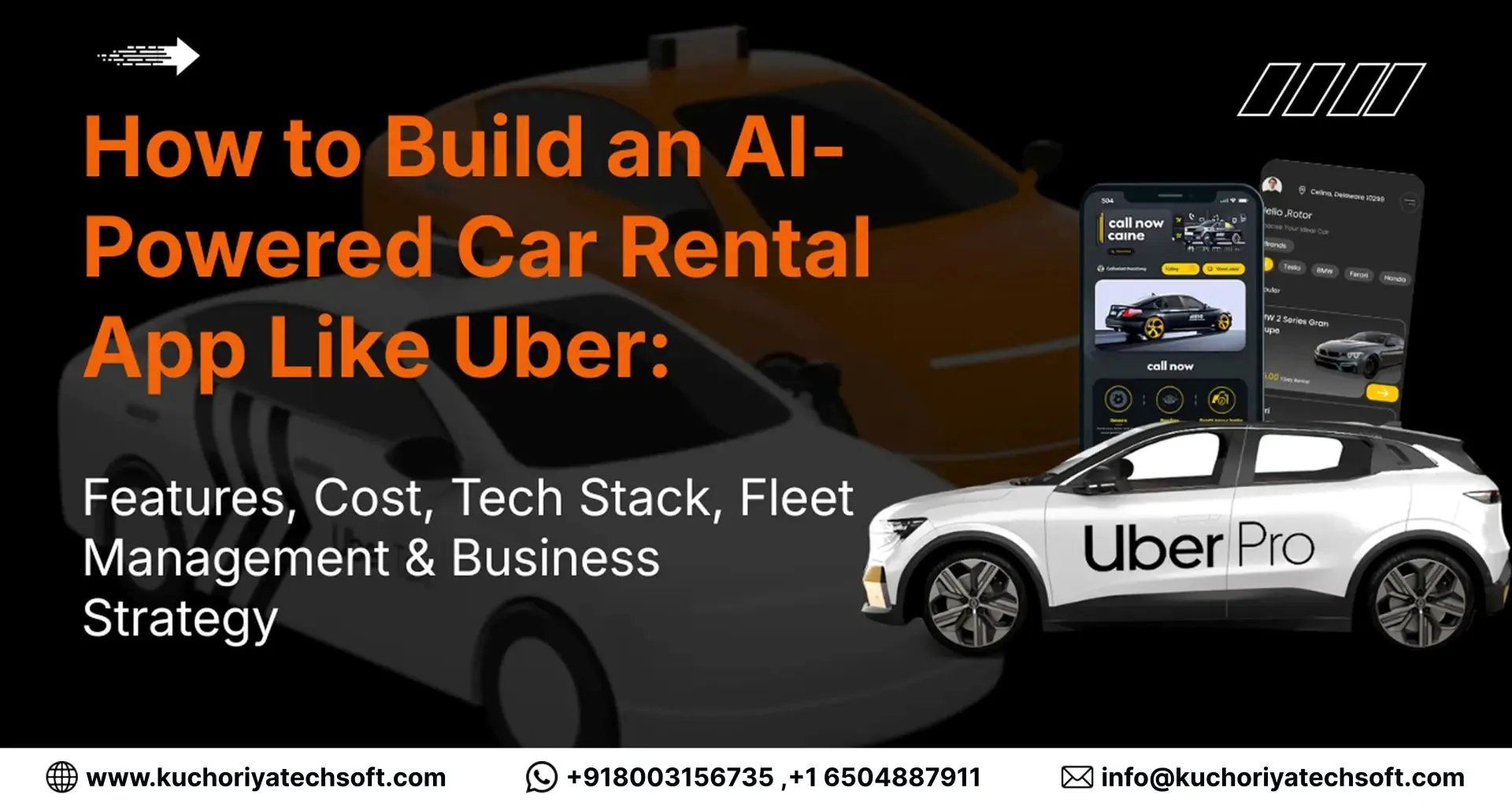 How to Build an AI-Powered Car Rental App Like Uber: Features, Cost, Tech Stack, Fleet Management and Business Strategy