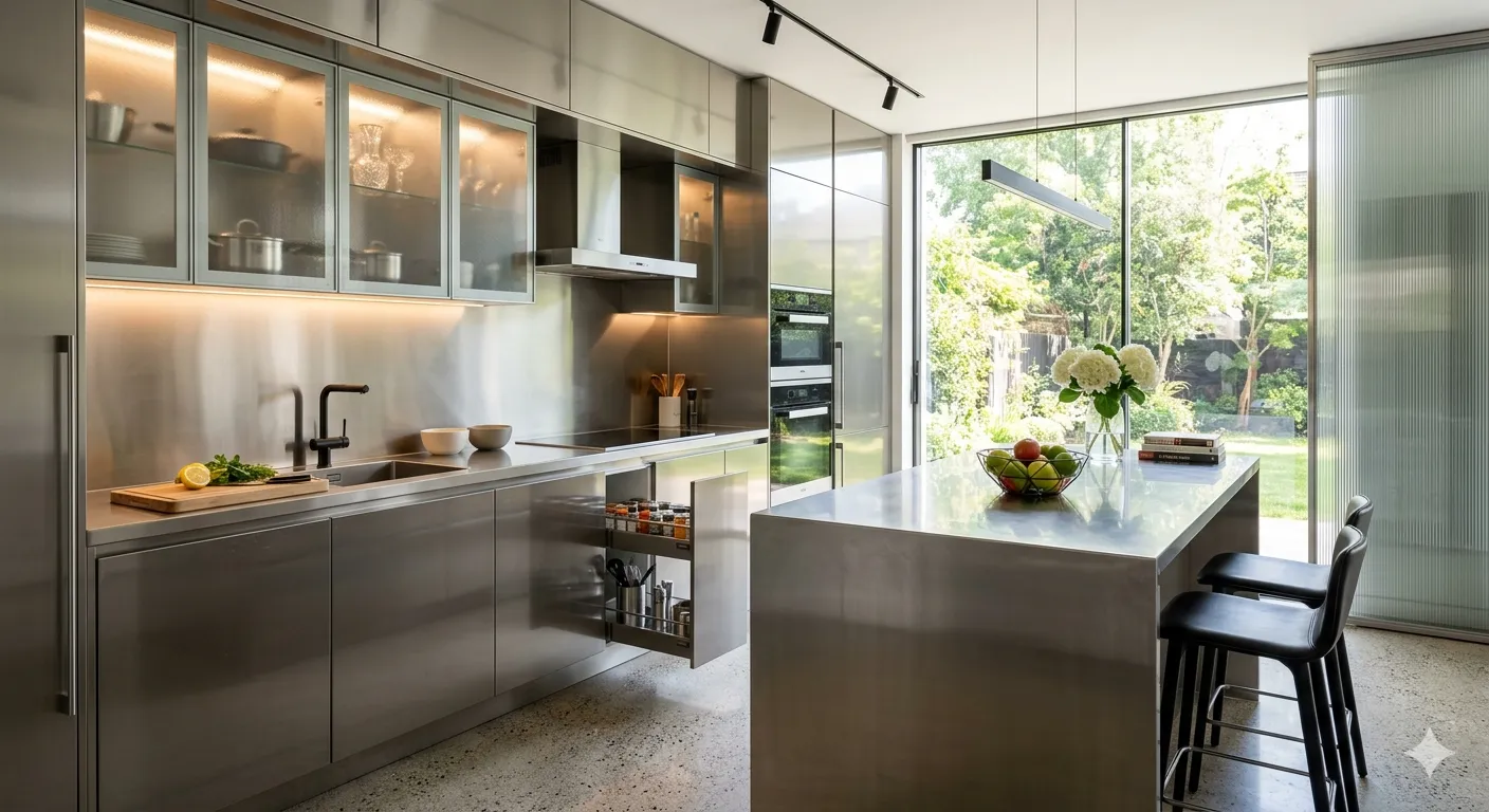 SS Kitchens – Stylish Kitchen Designs Made from Stainless Steel