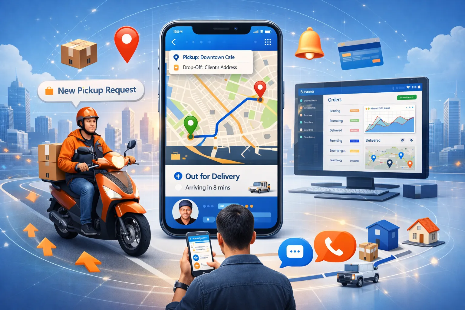 Courier Delivery App Development: Build a Scalable On-Demand Logistics App