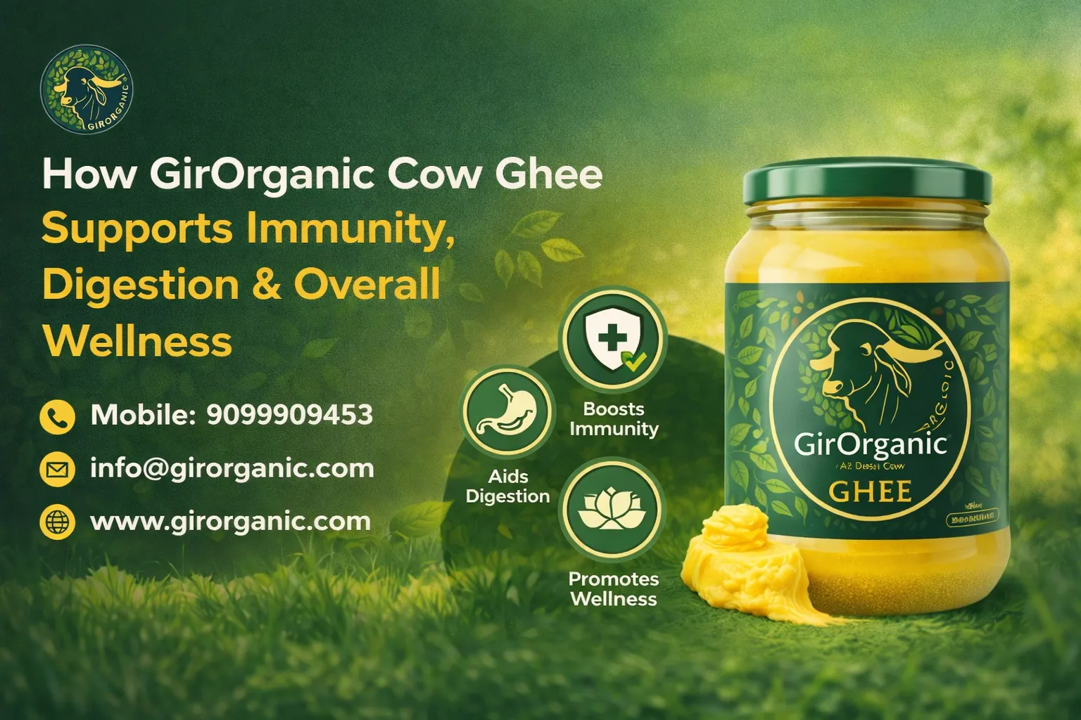 How GirOrganic Cow Ghee Supports Immunity, Digestion & Overall Wellness