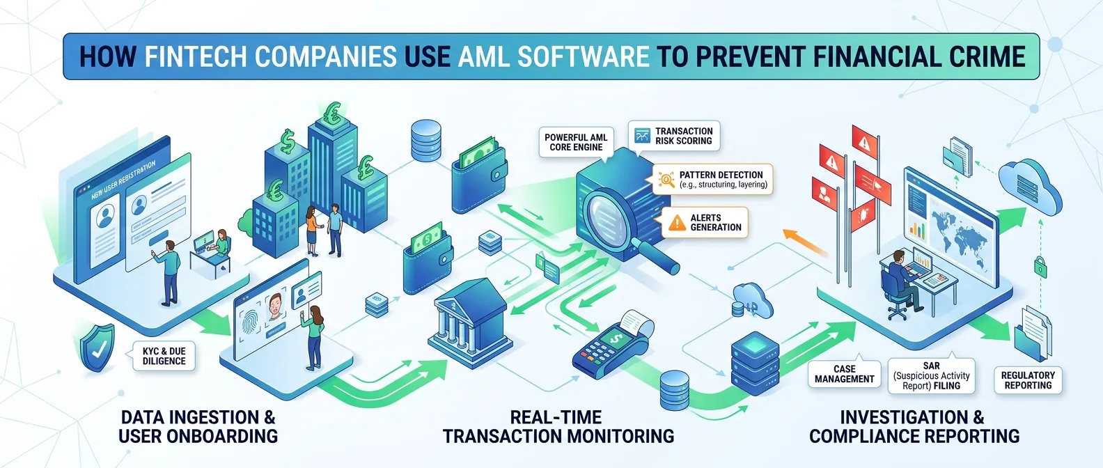 How Fintech Companies Use AML Software to Prevent Financial Crime