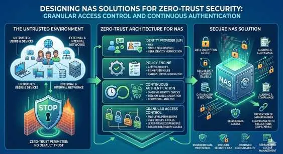 Designing NAS Solutions for Zero-Trust Security with Granular Access Control and Continuous Authentication