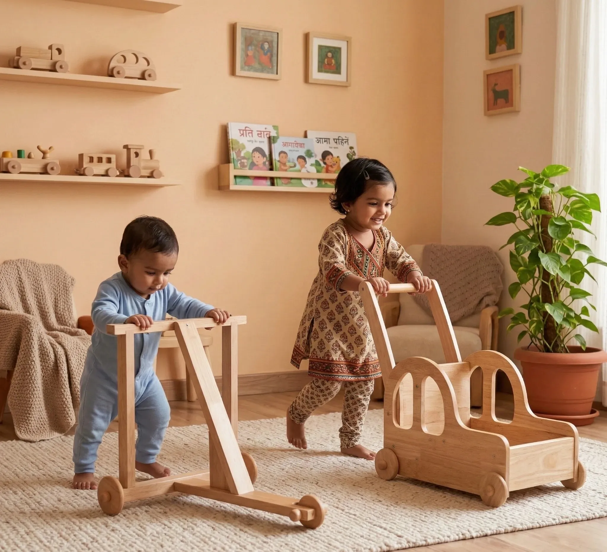 Where Little Steps Begin: The Magic of Wooden Play with Balance Mee