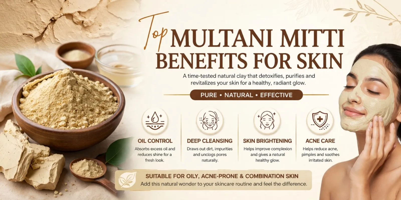 Multani Mitti Benefits for Skin: Uses, Face Packs & Glowing Skin Tips