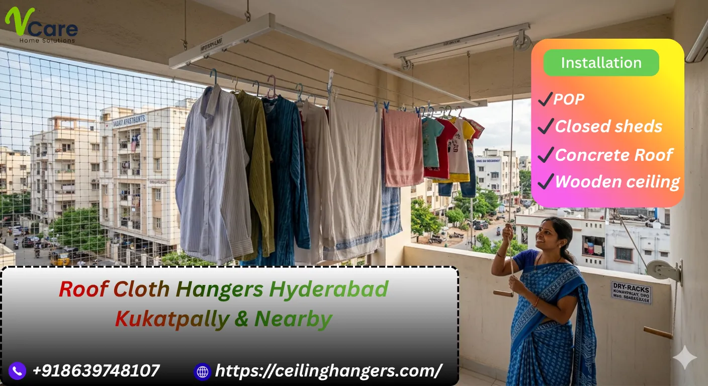 Roof Cloth Hangers Hyderabad | Kukatpally & Nearby