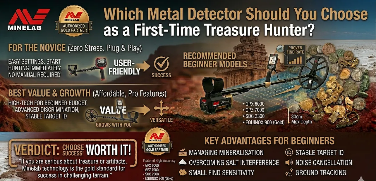 Which Metal Detector Should You Choose as a First-Time Treasure Hunter?