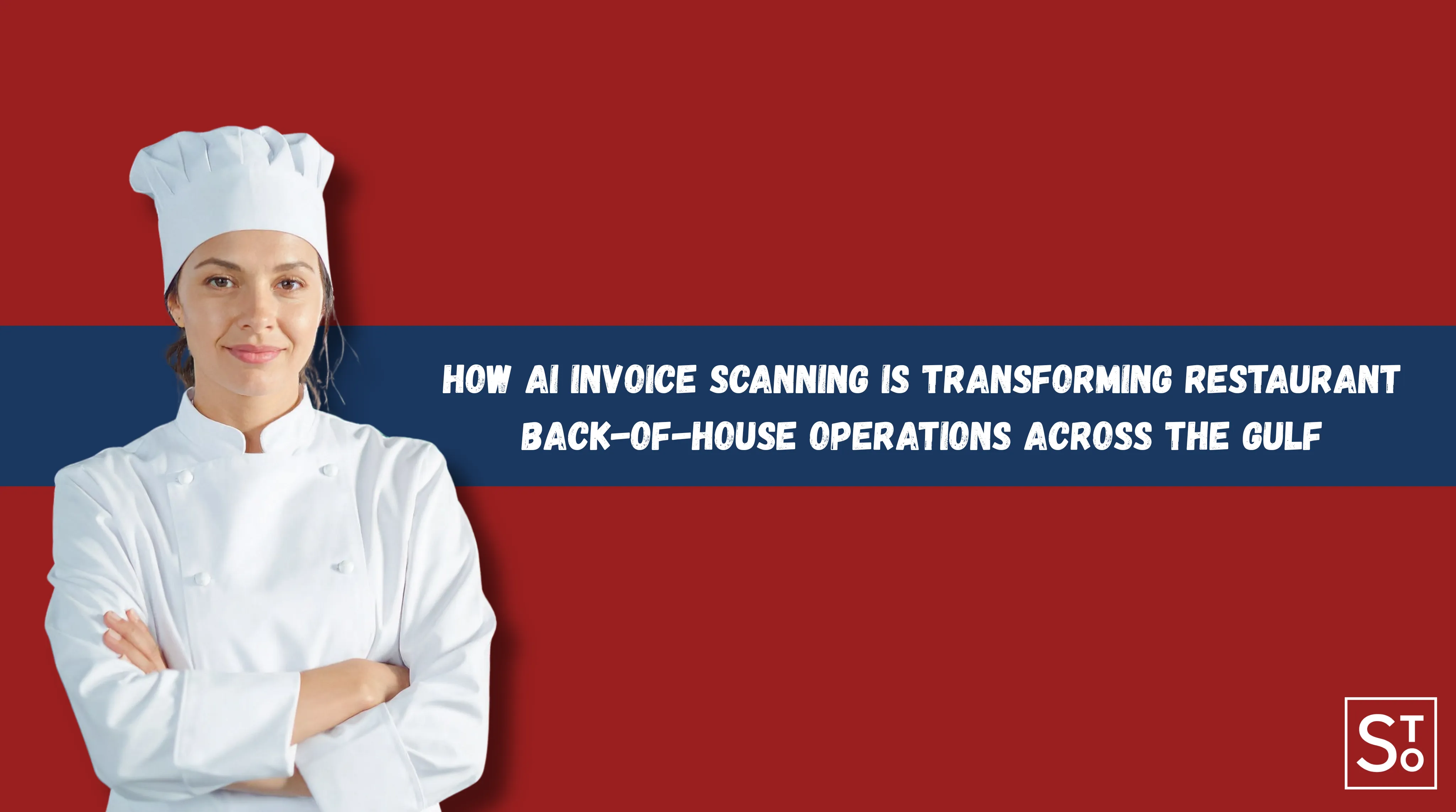 Restaurant manager scanning supplier invoice using AI inventory software in UAE kitchen