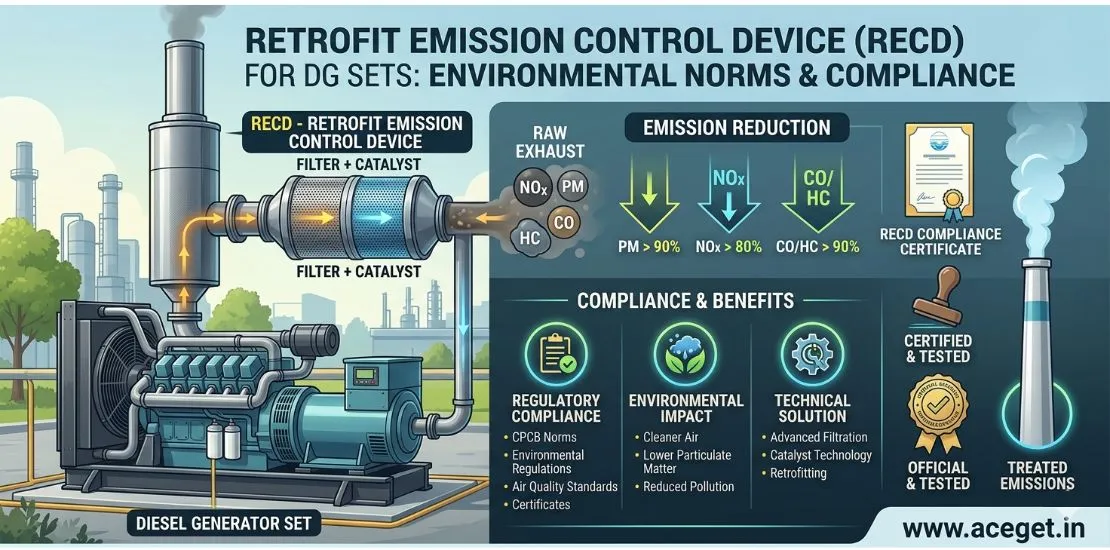 Retrofit Emission Control Device (RECD) for DG Sets: Environmental Norms and Compliance