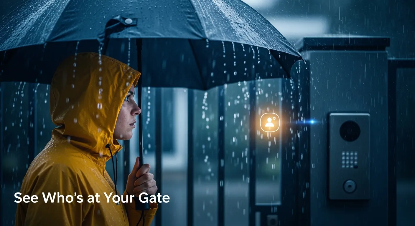 Want to See Who's at Your Gate Without Walking 50 Meters in the Rain?
