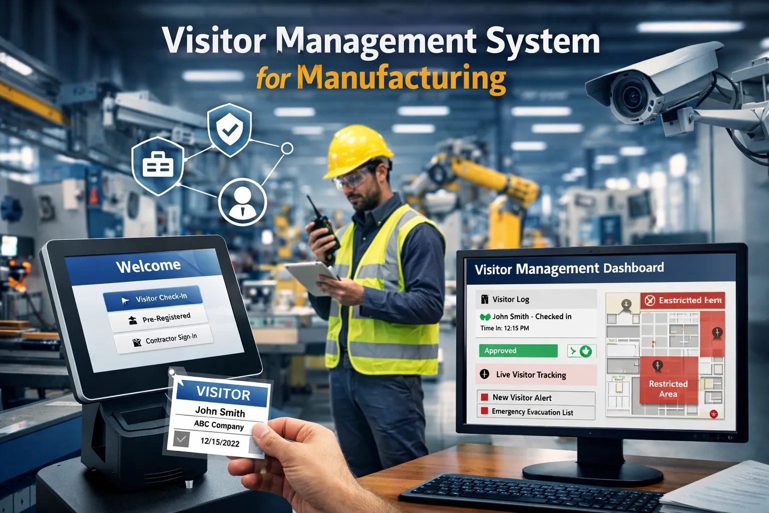 Modern Visitor Management System for Manufacturing Workplaces