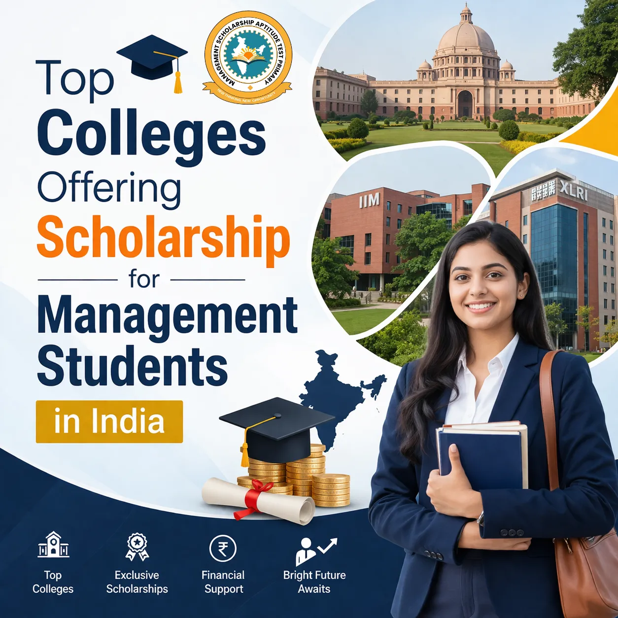 Top Management Scholarships in India for MBA, BBA, and PGDM Students