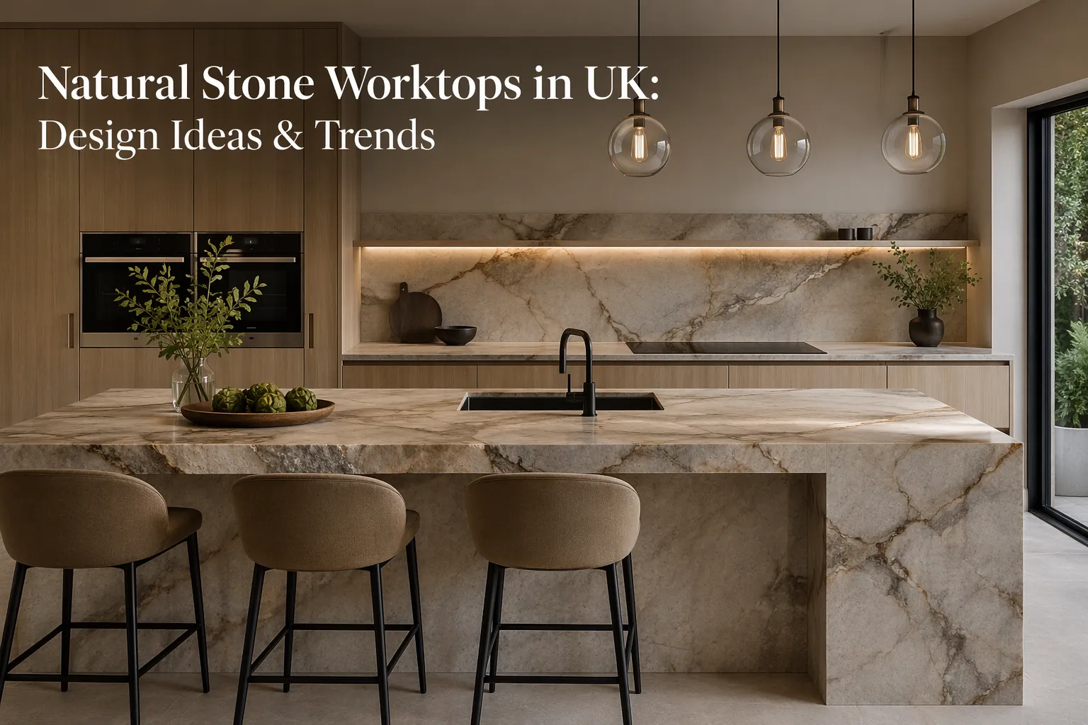 Natural Stone Worktops in UK: Design Ideas & Trends