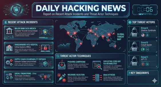 Daily Hacking News: Report on Recent Attack Incidents and Threat Actor Techniques