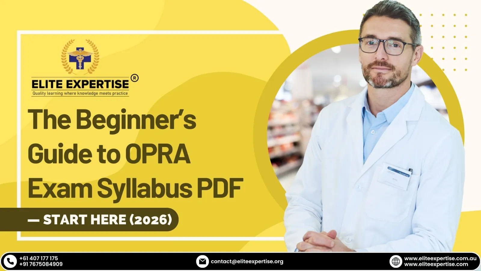 The Beginner’s Guide to OPRA Exam Syllabus PDF — Start Here (2026)
