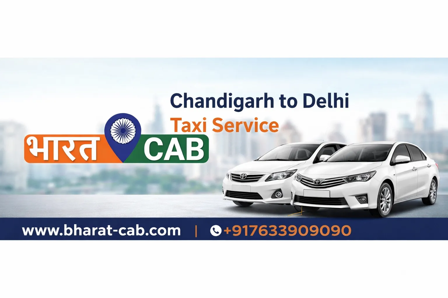 Reliable & Comfortable Chandigarh to Delhi Taxi Service by Bharat Cab