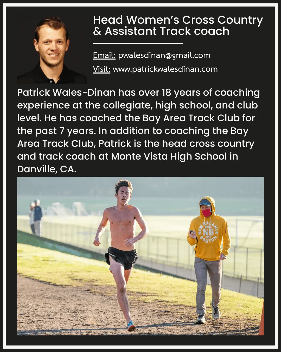 Patrick Wales-Dinan: A Trusted Name in Collegiate Distance Running Development
