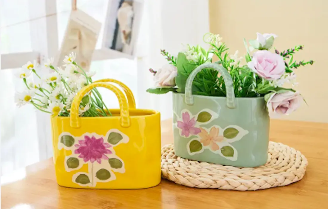 Trendy Home Décor: Handbag-Inspired Vases