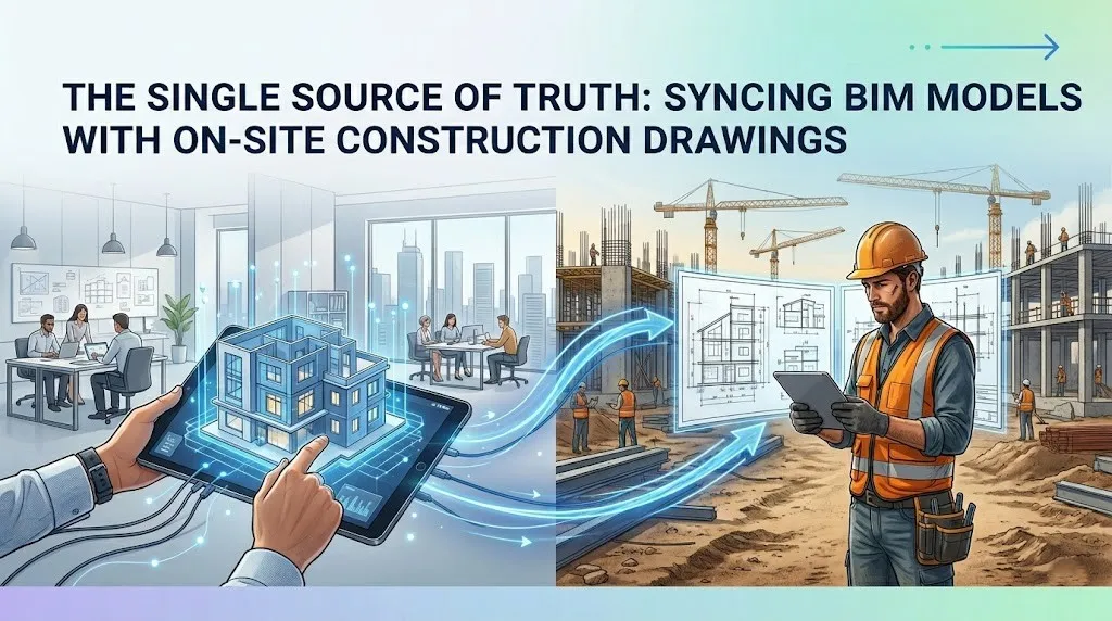 The Single Source of Truth: Syncing BIM Models with On-Site Construction Drawings
