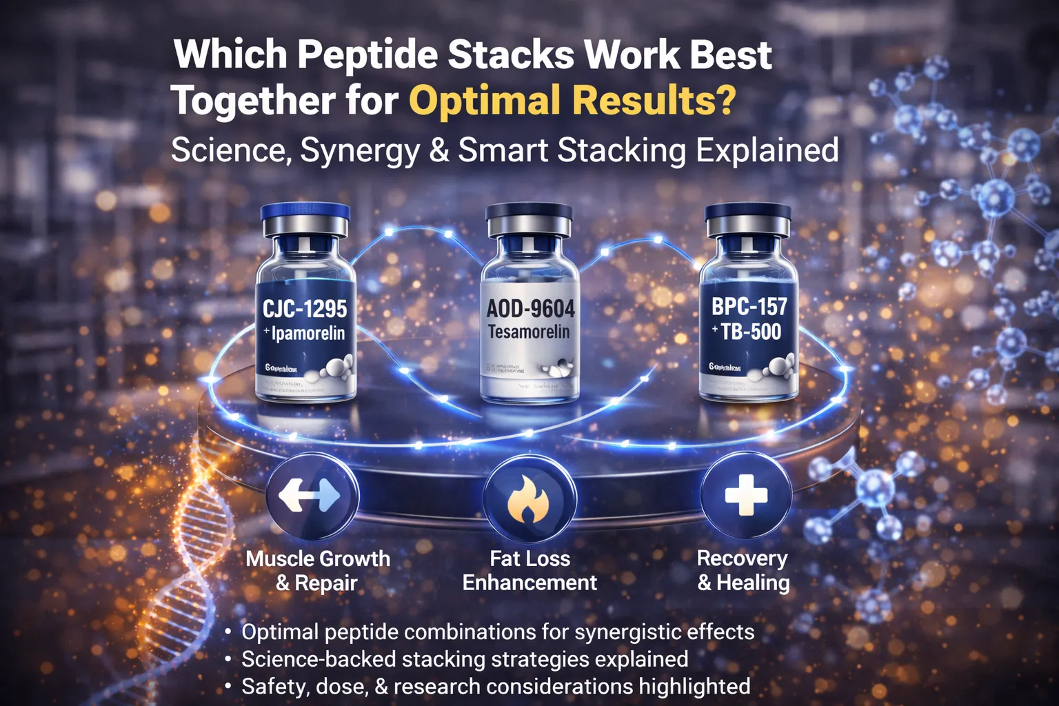 Which Peptide Stacks Work Best Together for Optimal Results? Science, Synergy & Smart Stacking Explained