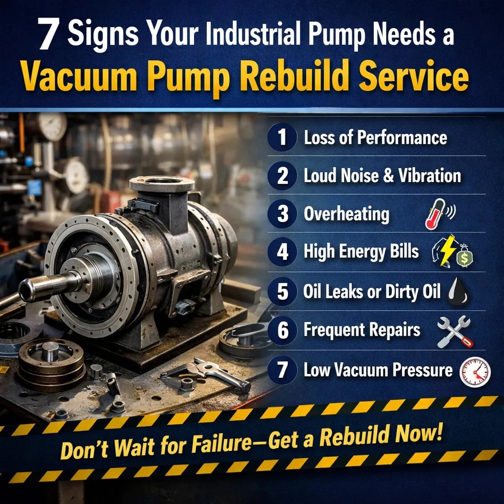 7 Signs Your Industrial Pump Needs a Vacuum Pump Rebuild Service