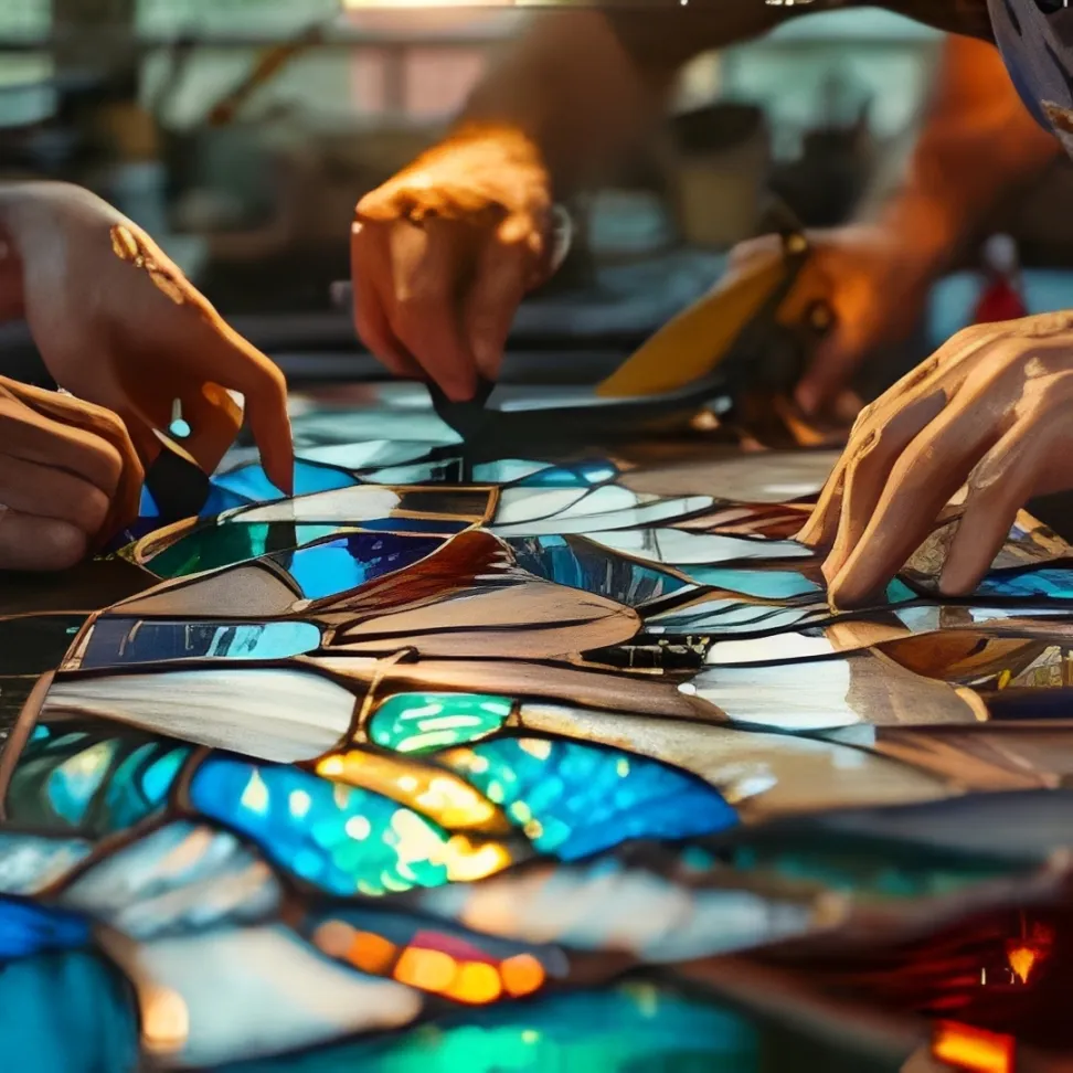 Blending Mixed Media with Stained Glass for Creative Expression