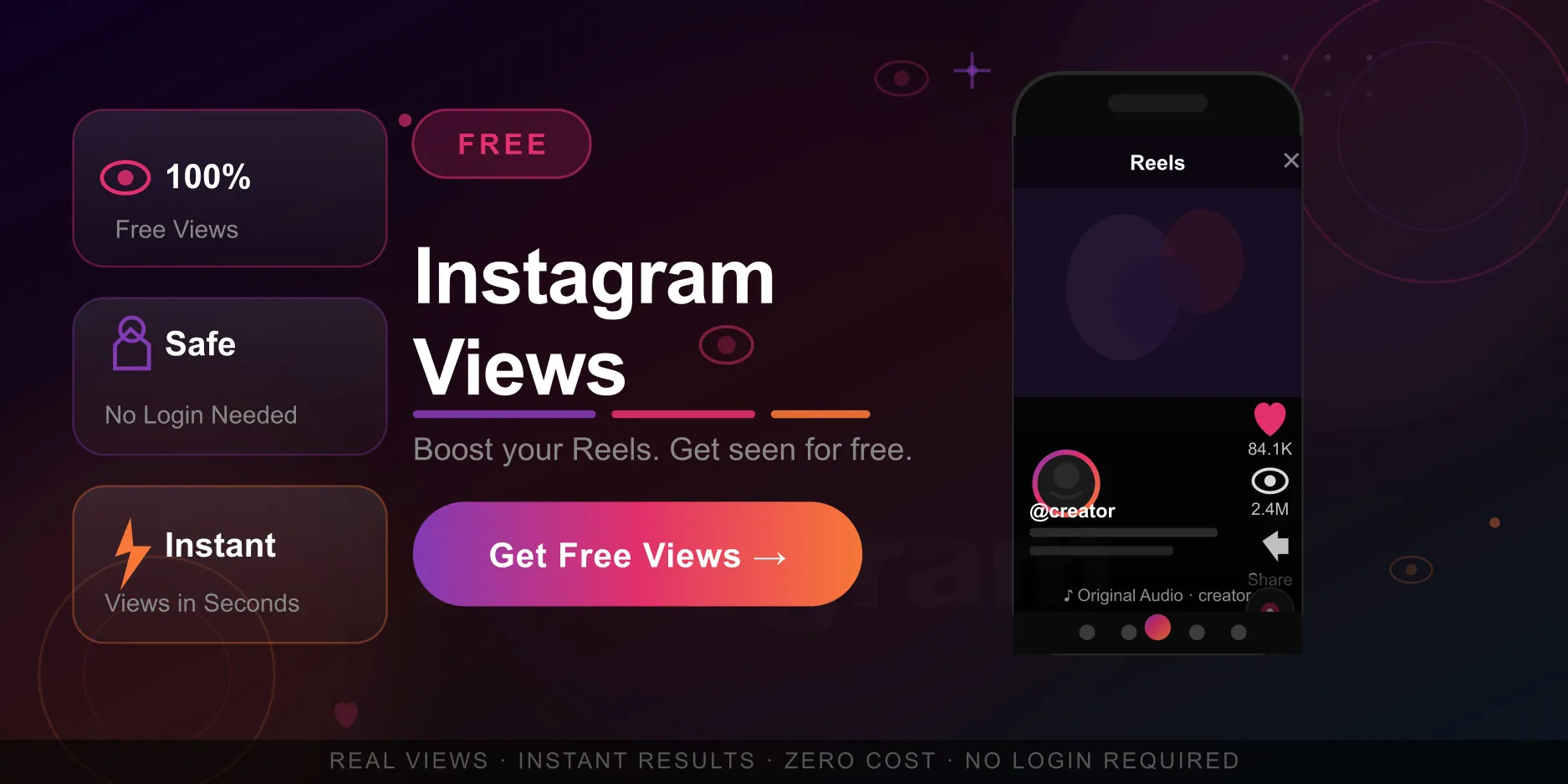 Vistas gratuitas de Instagram para aumentar alcance y crecer rápido