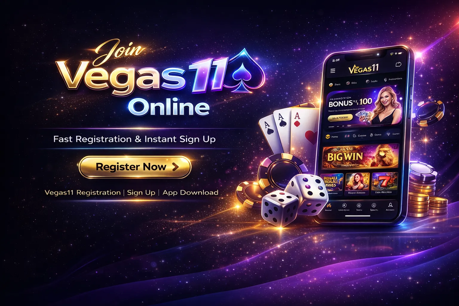 How to Register on Vegas11: Fast Online Signup for Android & iOS Users