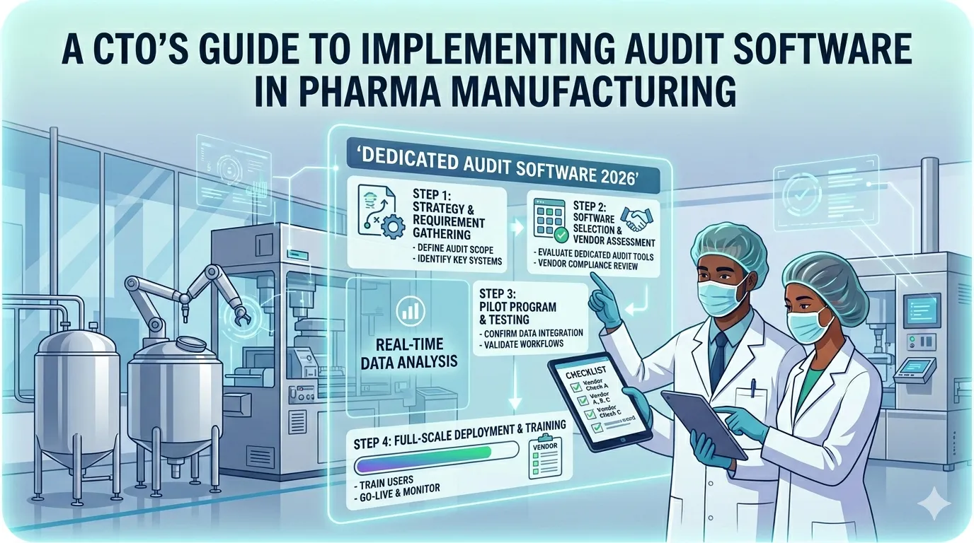 A CTO’s Guide to Implementing Audit Software in Pharma Manufacturing