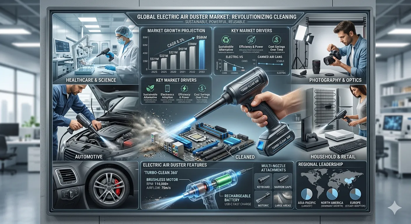 Electric Air Dusters Are Replacing Canned Air And Quietly Building a High-Growth Market