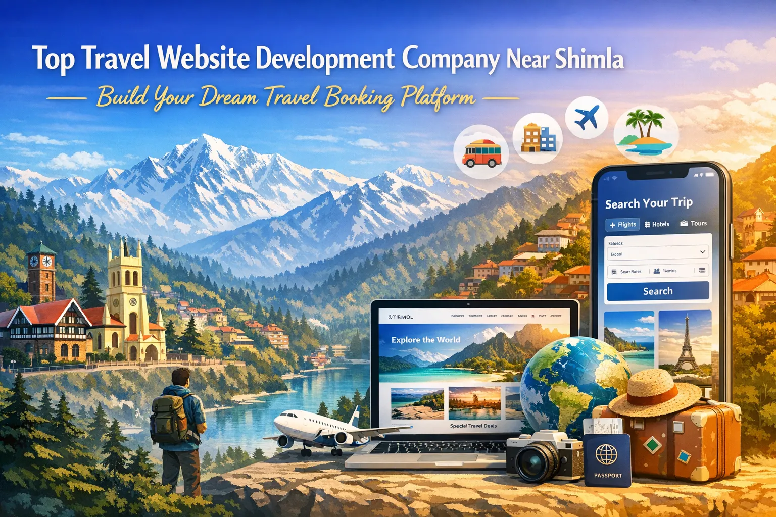 Top Travel Website Development Company Near Shimla – Build Your Dream Travel Booking Platform