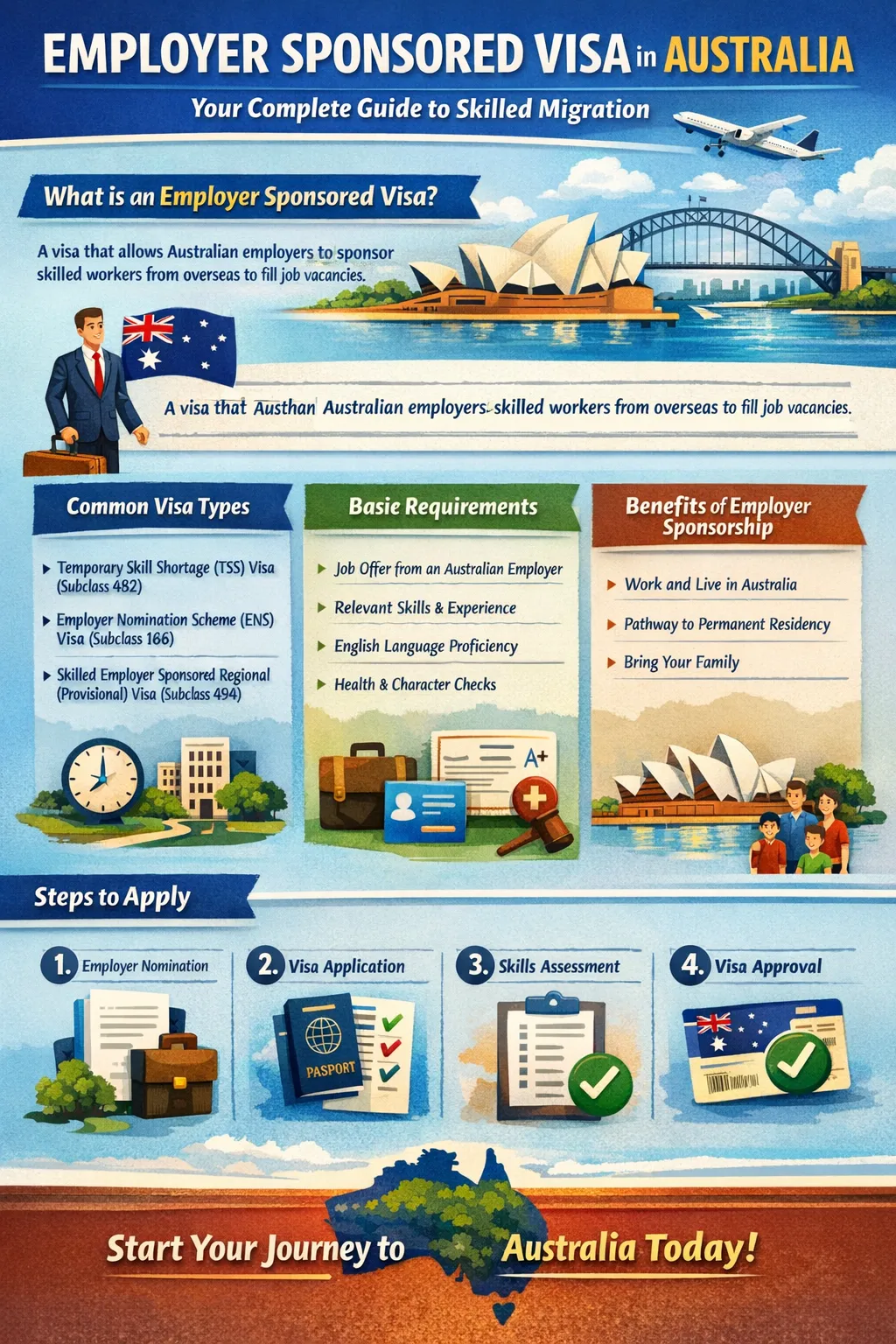 Employer Sponsored Visa in Australia: Your Complete Guide to Skilled Migration
