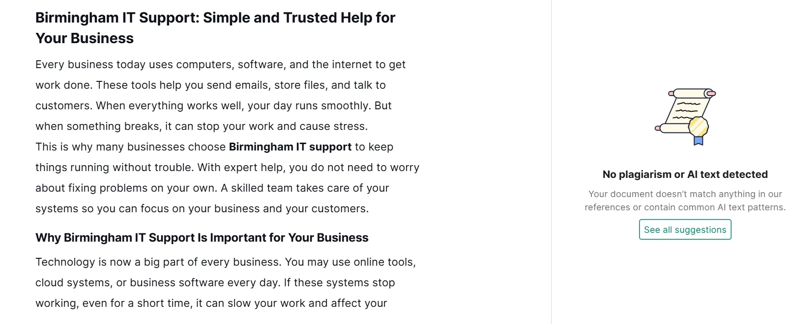 Birmingham IT Support: Trusted Help for Your Business
