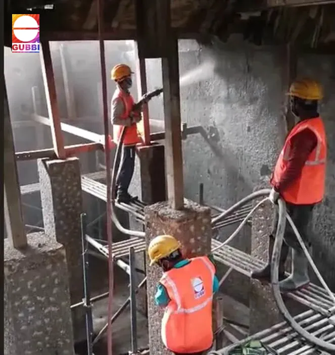 Guniting Work for RCC Structures
