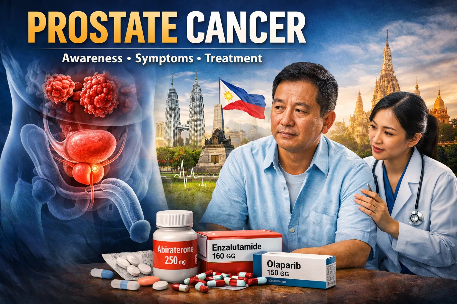 Prostate Cancer: Symptoms, Treatment, Costs & Medicines in the Philippines, Malaysia, and Thailand