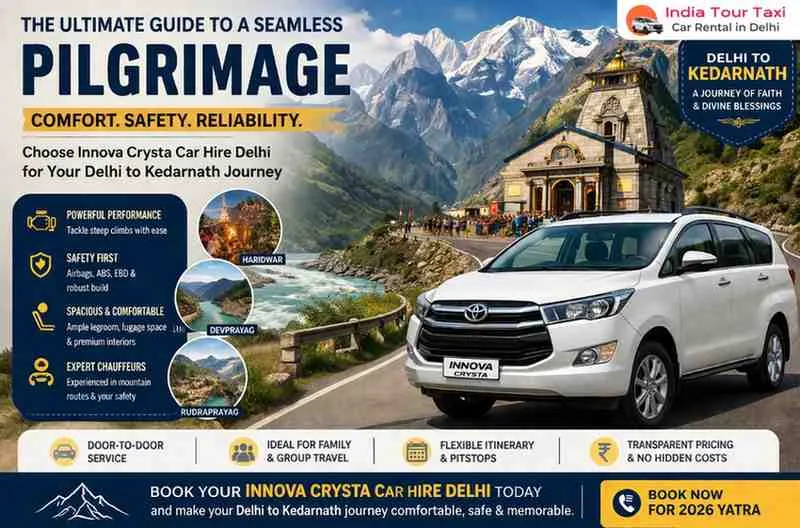 The Ultimate Guide to a Seamless Pilgrimage: Choosing Innova Crysta Car Hire Delhi for Your Delhi to Kedarnath Journey