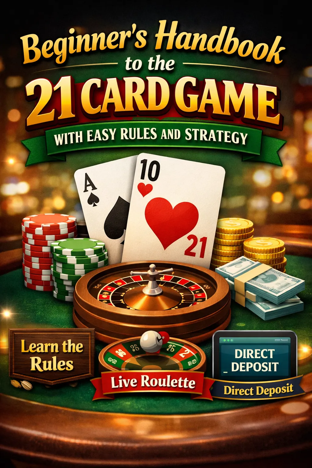 Beginner’s Handbook to the 21 Card Game with Easy Rules and Strategy