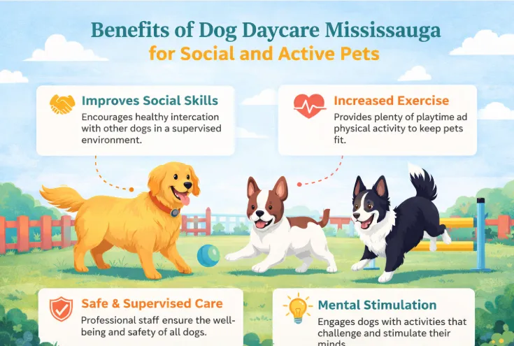 Benefits of Dog Daycare Mississauga for Social and Active Pets