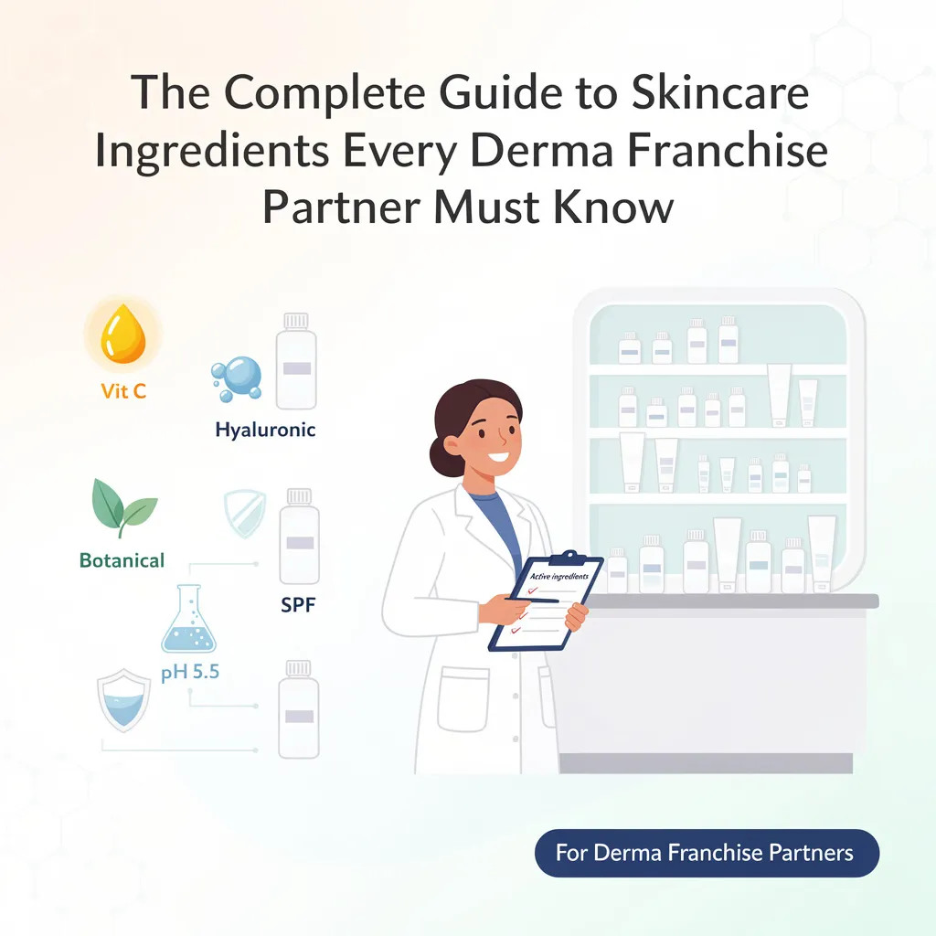 The Complete Guide to Skincare Ingredients Every Derma Franchise Partner Must Know.