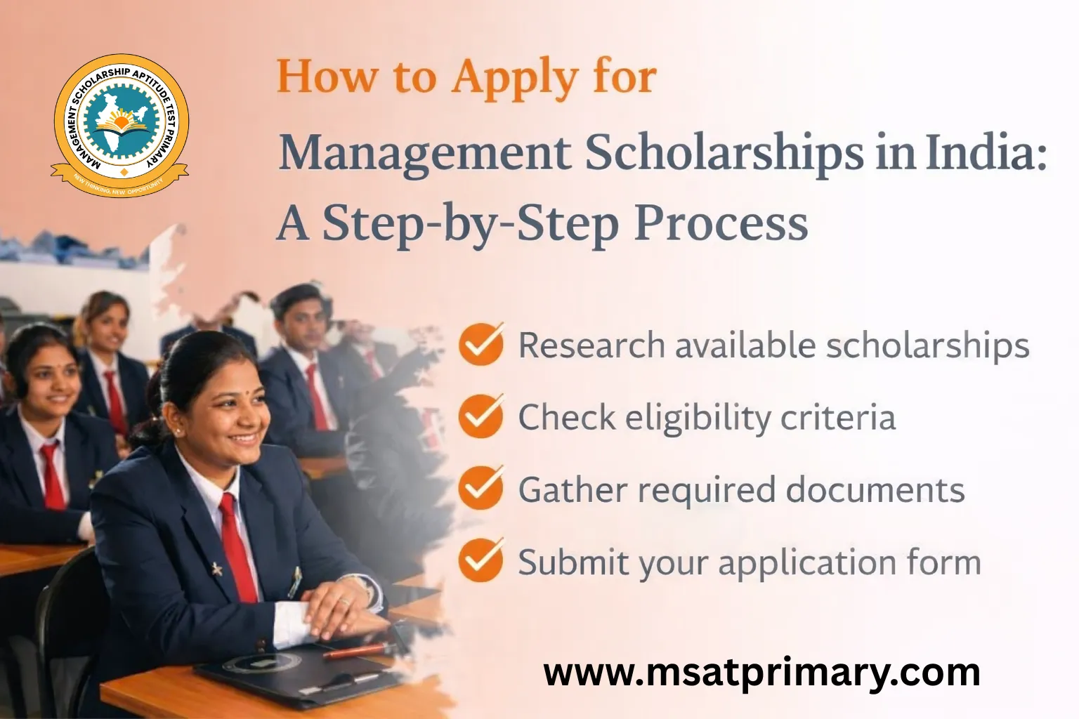 How to Apply for Management Scholarships in India: A Step-by-Step Process