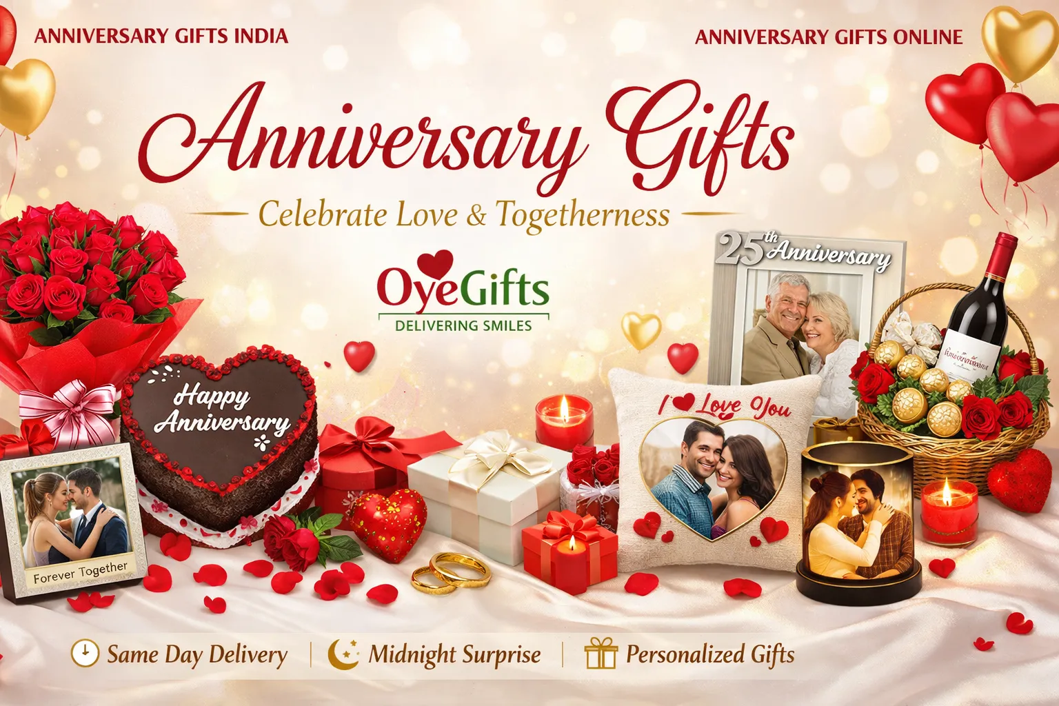 How to Choose the Perfect Anniversary Gift with Bouquet and Hampers Available