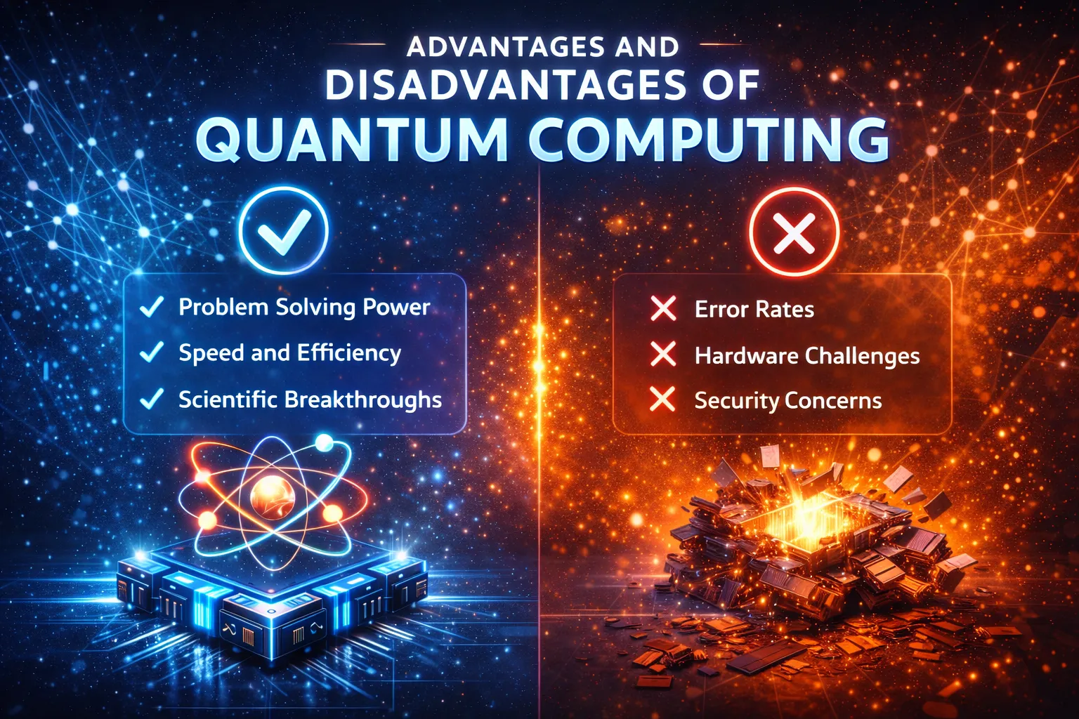 Advantages and Disadvantages of Quantum Computing