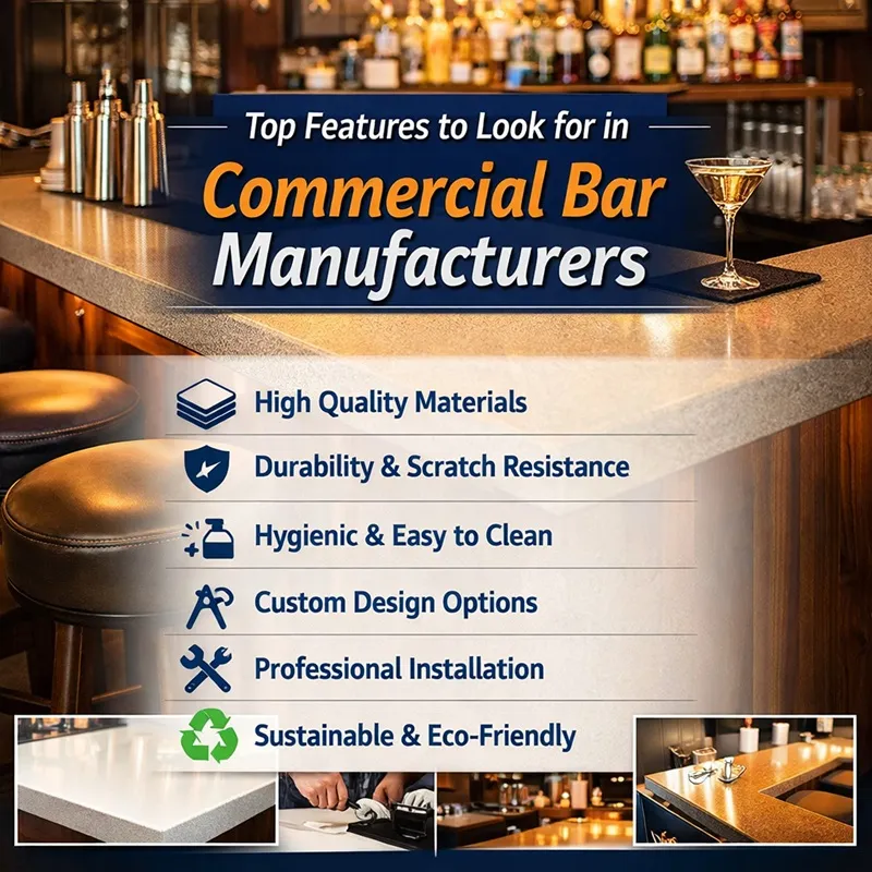 Top Features to Look for in Commercial Bar Manufacturers