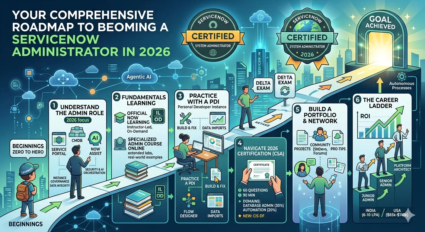Your Comprehensive Roadmap to Becoming a ServiceNow Administrator in 2026