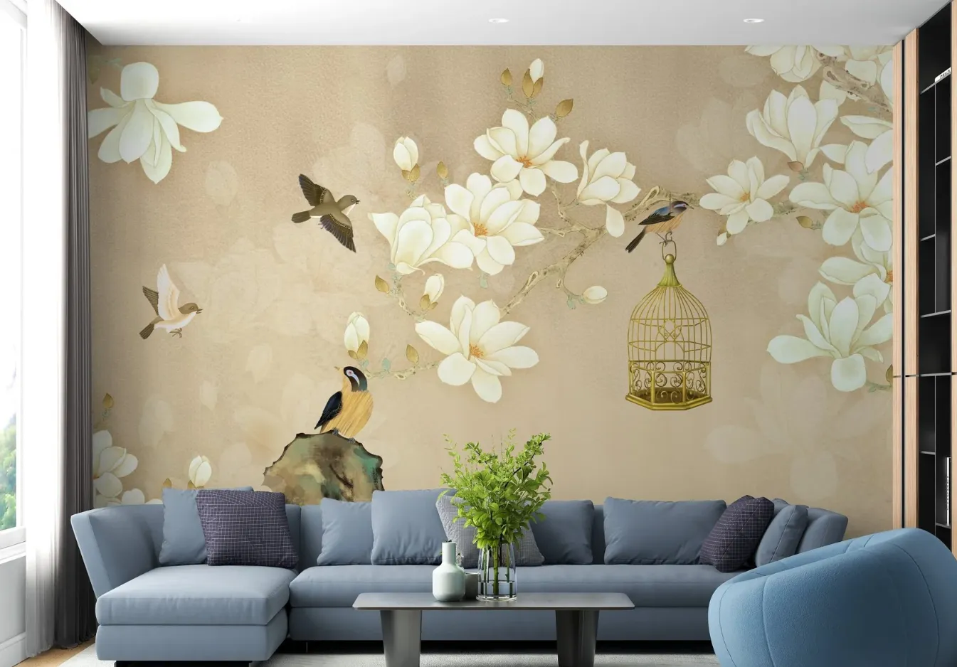 Mural Wallpaper Art Ideas — Urban, Geometric & Bird Designs for 2026