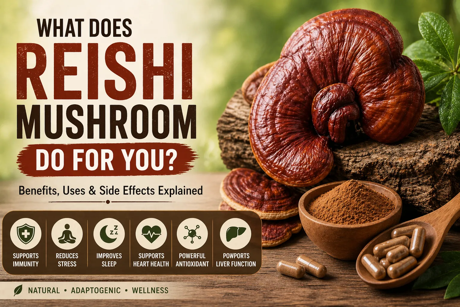 What Does Reishi Mushroom Do for You? Benefits, Uses & Side Effects Explained