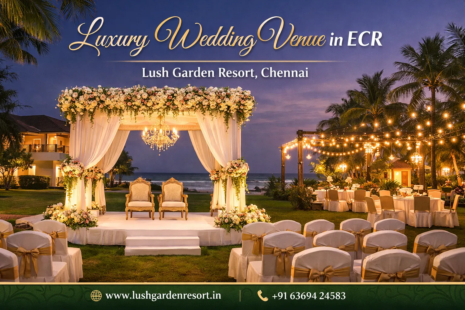 Discover the Best Outdoor Wedding Venues in ECR with Price & Top Resorts in Chennai