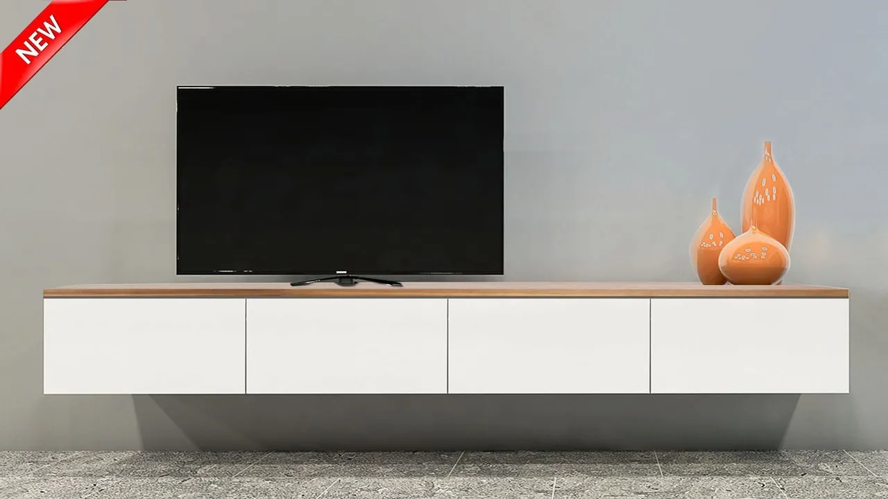 Timber Floating TV Units and Wooden TV Cabinets for Modern Homes