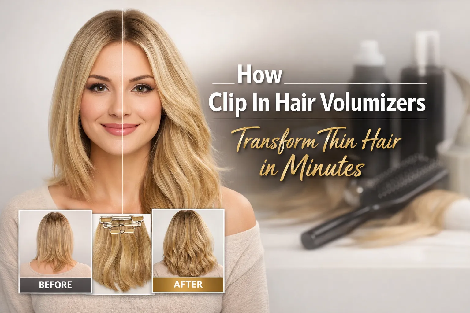 How Clip In Hair Volumizers Transform Thin Hair in Minutes